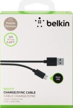 كابل USB نوع ايه الى مايكرو بي طول 2 متر من بيلكن